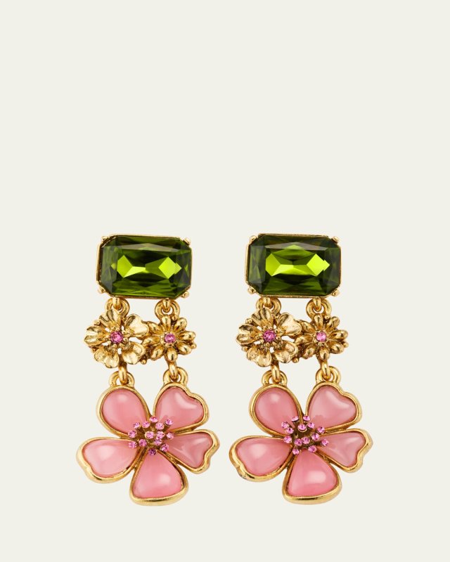 Cloudy Resin Layered Earrings